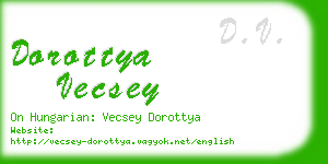 dorottya vecsey business card